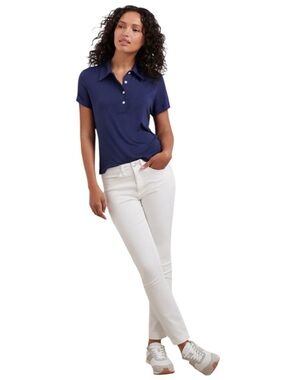 NWT Peter Millar Crown Collection Karlie Stretch Sateen High Rise Pant Size 2